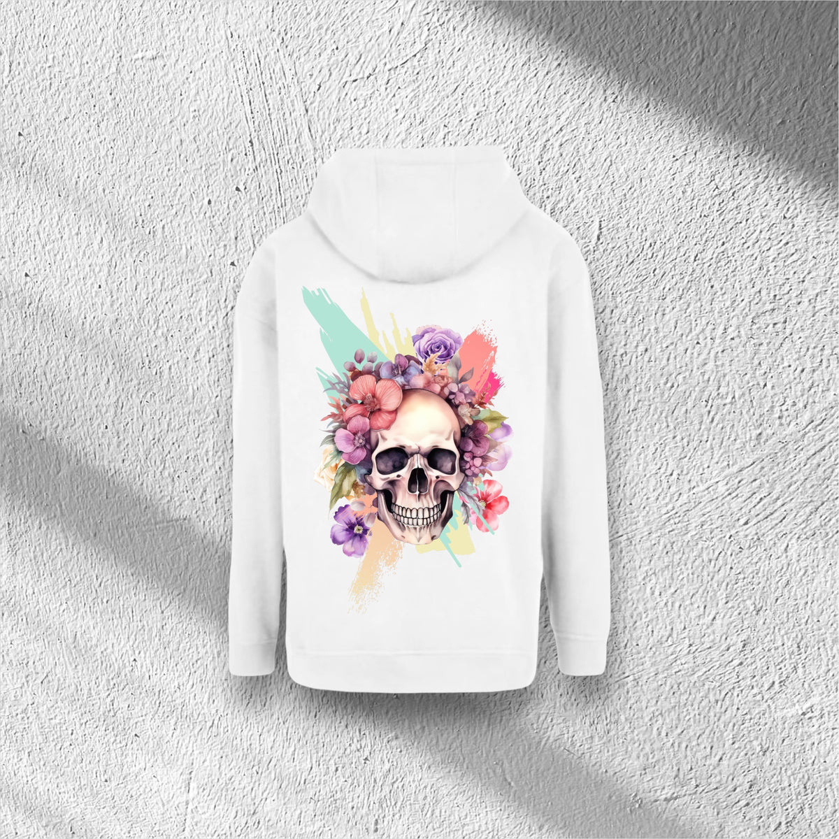 Flower Skull Pink | Basic Oversize Hoody