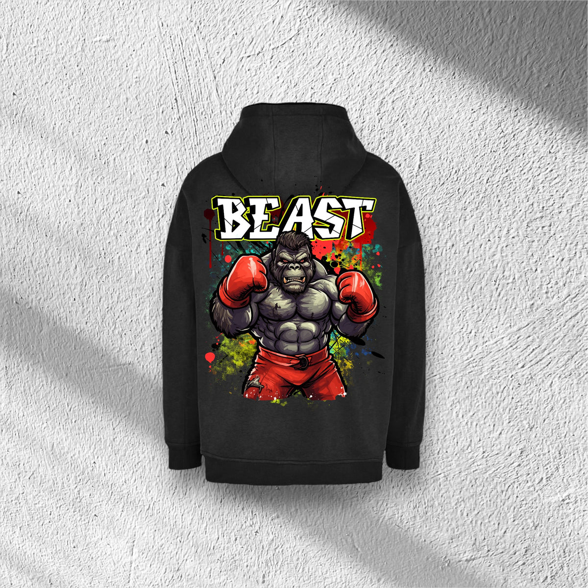 Beast | Oversized Cut On Sleeve Hoody