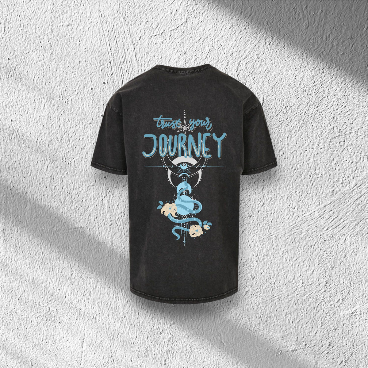 Journey | Acid Washed Heavy Oversize Tee