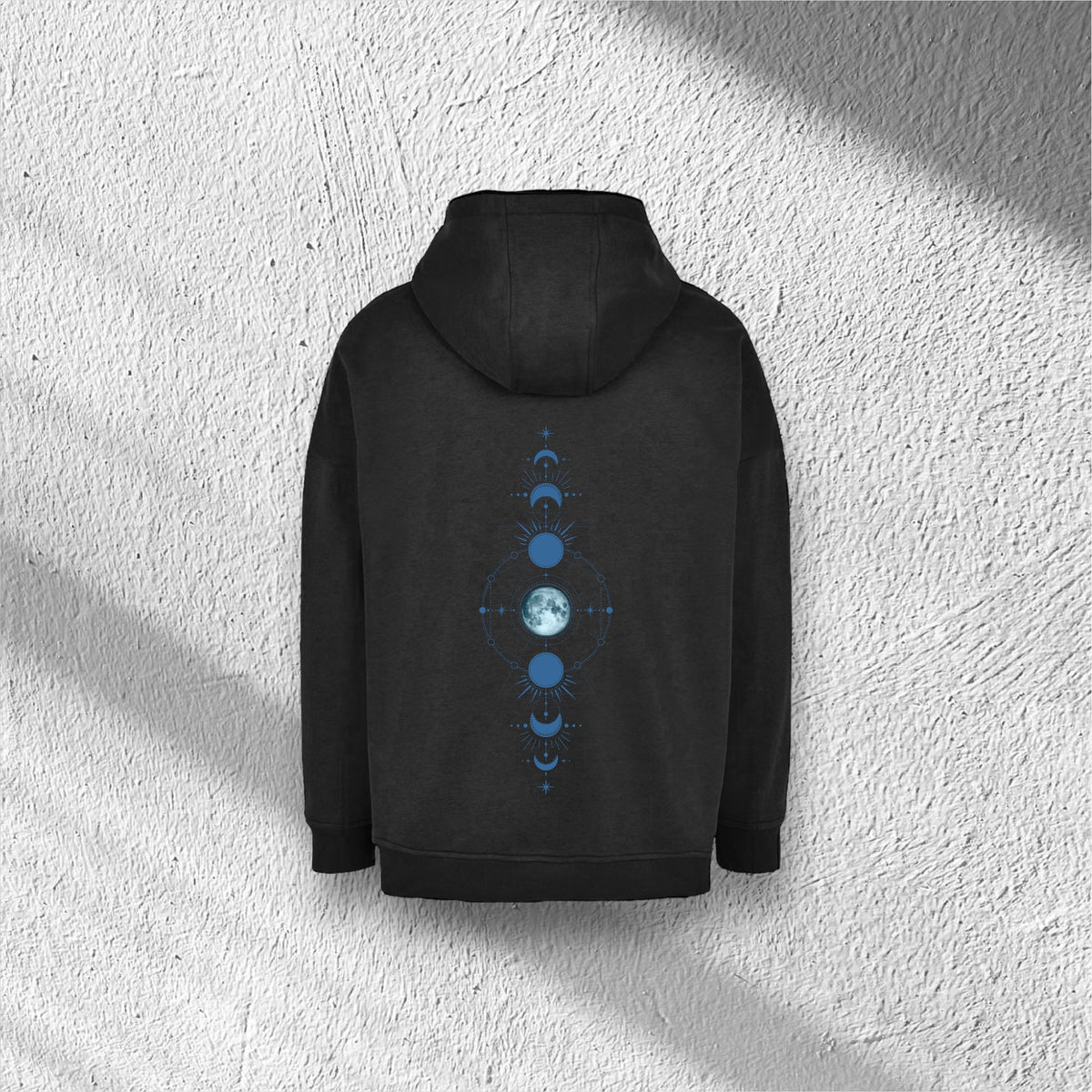 Moon | Oversized Cut On Sleeve Hoody